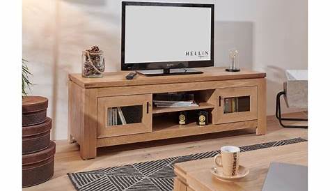 Meuble Tv En Bois Clair Contemporain Robinson Vente De