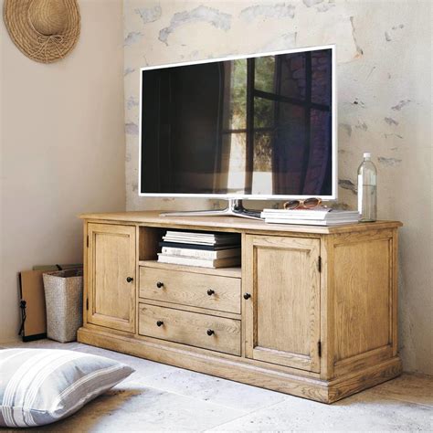 Meuble TV en bois blanc L110 Ouessant Maisons du Monde