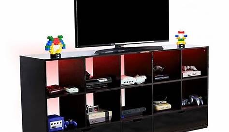 Meuble TV gamer LED RETROGAMER Noir laqué BUT Download