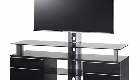 CAMDEN Meuble TV en métal 80 cm Noir laqué Achat
