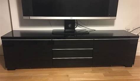 BESTÅ BURS Meuble télé ultrabrillant blanc IKEA