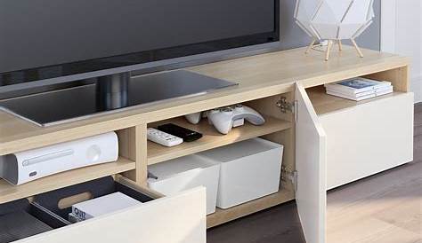 Meuble Tv Ikea Blanc Et Bois Wardrobe And Furniture Id Living Room In 2018
