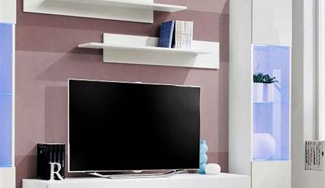 Meuble Tv Mural Fly TV Design " XVIII" 210cm Blanc
