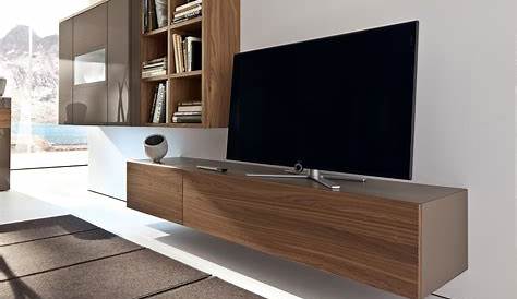 Meuble TV Hifi design suspendu SERENA, 3 tiroirs, coloris