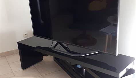Miliboo Meuble TV design laqué blanc pivotant… Achat