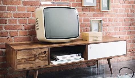 Meuble TV vintage pas cher pieds épingles ID Market