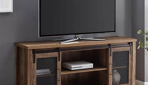 Rustic Industrial barn board entertainment center TV stand