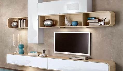 meuble tv suspendu en aggloméré design moderne 120 x 40 x