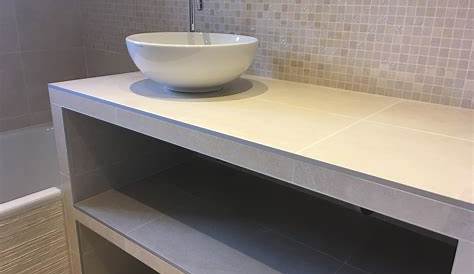 Vasque carré à poser sur un meuble de bain 41x41x15 cm en