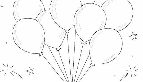 Detail Halaman Unduh Untuk Koleksi Spesial 27 Sketsa Anak Tk Mewarnai Balon
