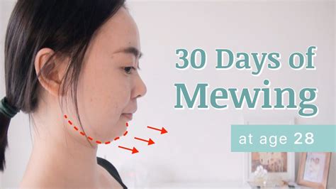 mewing for a month