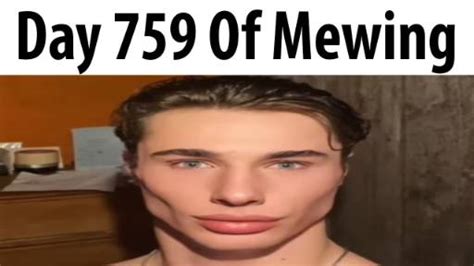 mewing meme template