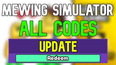 mewing simulator roblox codes