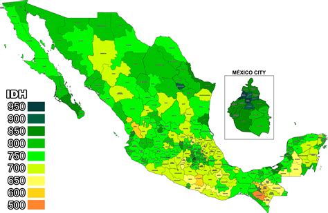 Mexican States By Hdi