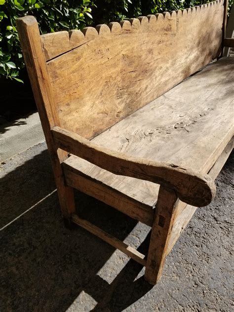 Mexican Bench With Back