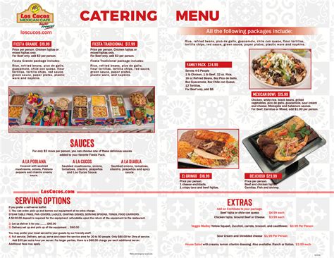 mexican catering menu near me