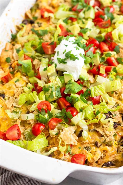 mexican chicken casserole with taco seasoning