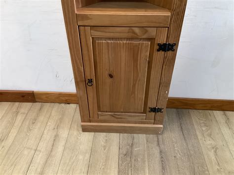 Mexican Pine Corner Cabinet
