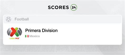 mexican primera division scores