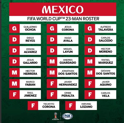 mexican soccer team schedule