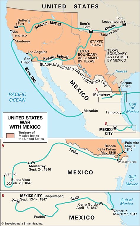 Mexico Us War Map