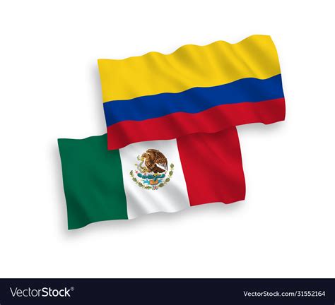 mexico and colombia flag