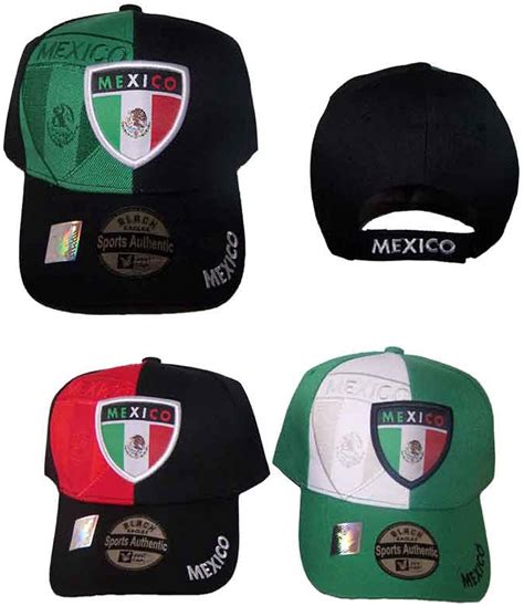 mexico baseball cap with pattern