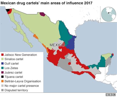 mexico drug cartel map 2023