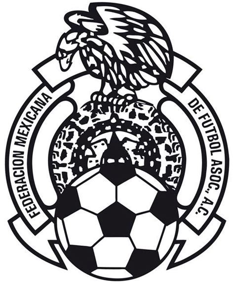 mexico soccer logo black and white