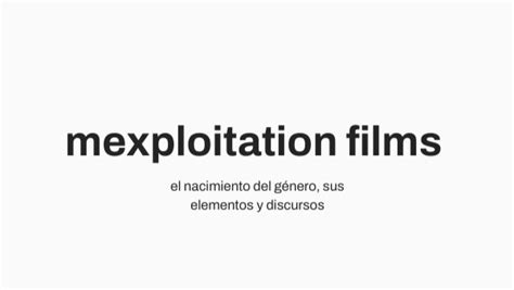 mexploitation