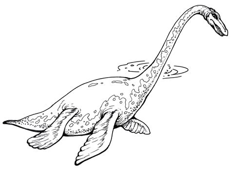 mezozoik dinozaur wodny kolorowanka