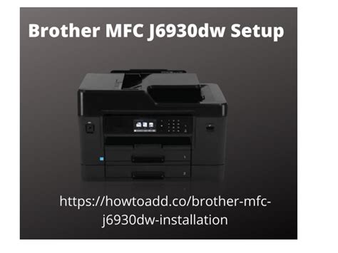 Mfc-J6930Dw Wireless Setup