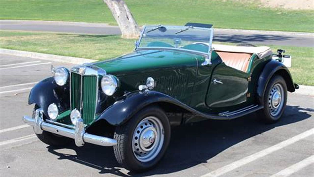 Unveiling the MG TD 1951: An Automotive Gem Rediscovered