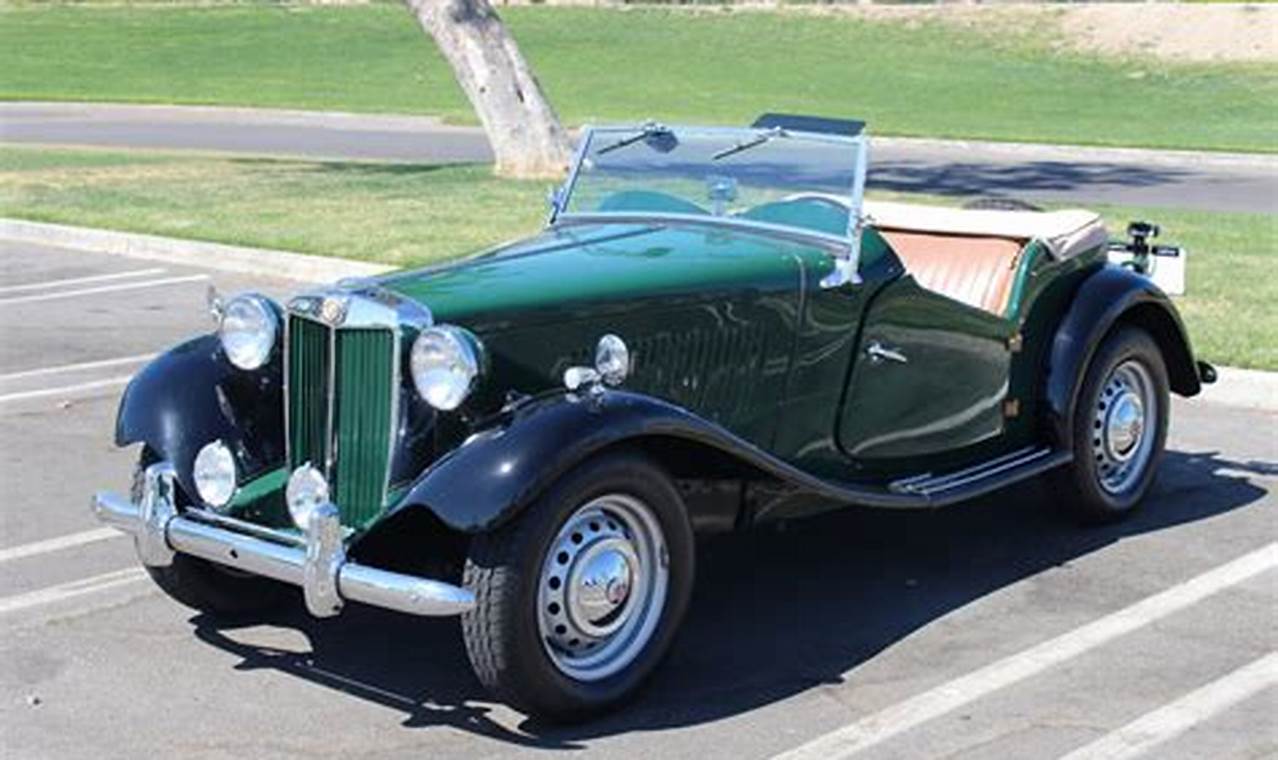 Unveiling the MG TD 1951: An Automotive Gem Rediscovered