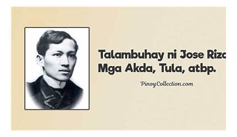 Mga Akda/Naisulat ni Dr. Jose Rizal