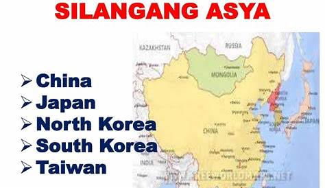 Mapa Mga Bansa Sa Silangang Asya - bansatado