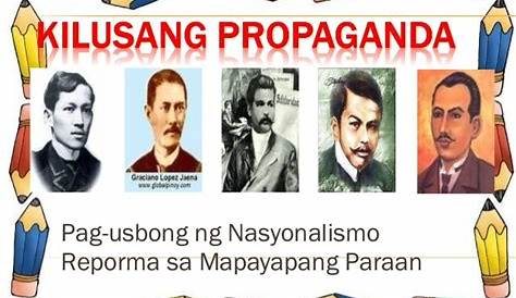 Ano ang mga pangalan ng bumuo ng kilusang propaganda - Brainly.ph