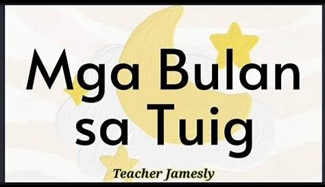 Mga Buwan ng Taon Filipino Tagalog Months Laminated Chart A4 Size