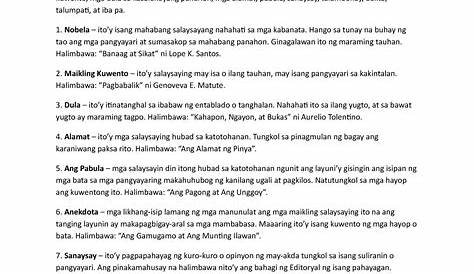 Teacher Lyanne Ortua Mga Halimbawa Ng Panitikan Pabula Mahal Mobile