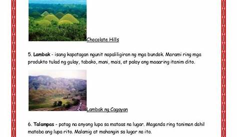 Mga anyong lupa at tubig sa pilipinas | PDF