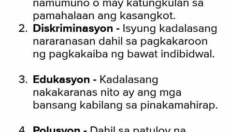 Halimbawa Ng Kontemporaryong Isyung Panlipunan - J-Net USA