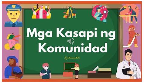 MGA KASAPI NG KOMUNIDAD (Community Helpers) by Teacher Ella - YouTube