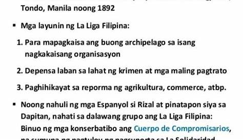 Layunin Ng La Liga Filipina Tagalog
