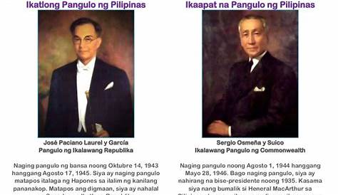 Mga Pangulo Ng Pilipinas Sa Panahon Ng Komonwelt - Mobile Legends