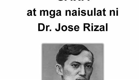 Mga Akda/Naisulat ni Dr. Jose Rizal