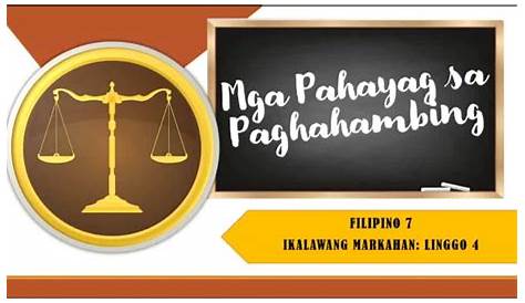 Mga Pahayag Sa Paghahambing | PDF