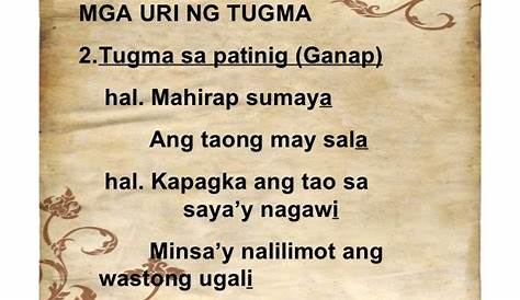 Tula Tungkol Sa Pamilya Na May Sukat At Tugma