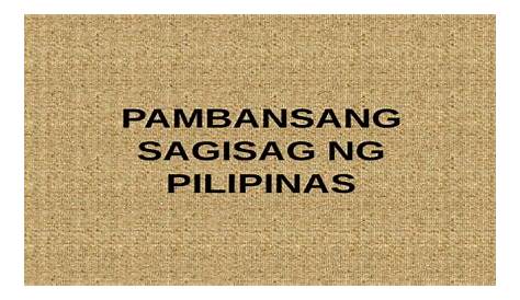 Mga Pambansang Sagisag ng Pilipinas Araling Pilipino at Araling