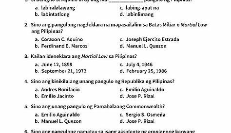 Worksheet Printable For Bahagi Ng Aklat Sa Filipino Grade 3 - Vrogue