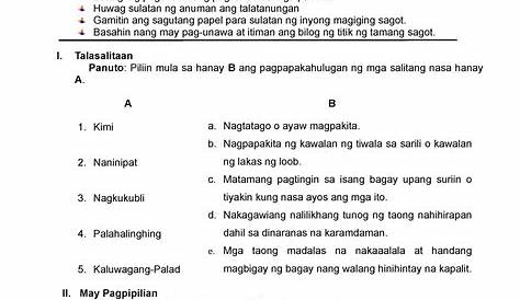 ENUMERATION Panuto: Punan ng wastong sagot ang hinihingi ng bawat